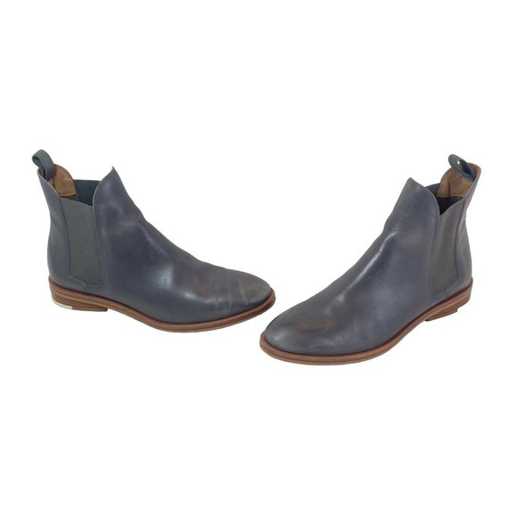 Everlane The Modern Chelsea Boot Womens 8.5 Gray Italian Leather Ankle Pull On - Picture 3 of 11